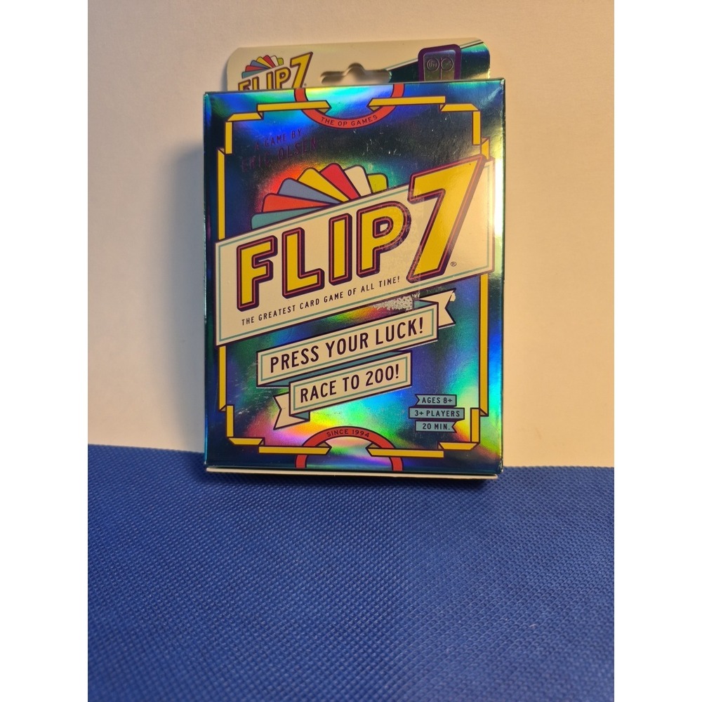 Flip 7 Card Game by The Op – Holographic Edition – Ages 8+ – Complete – New/Seal
